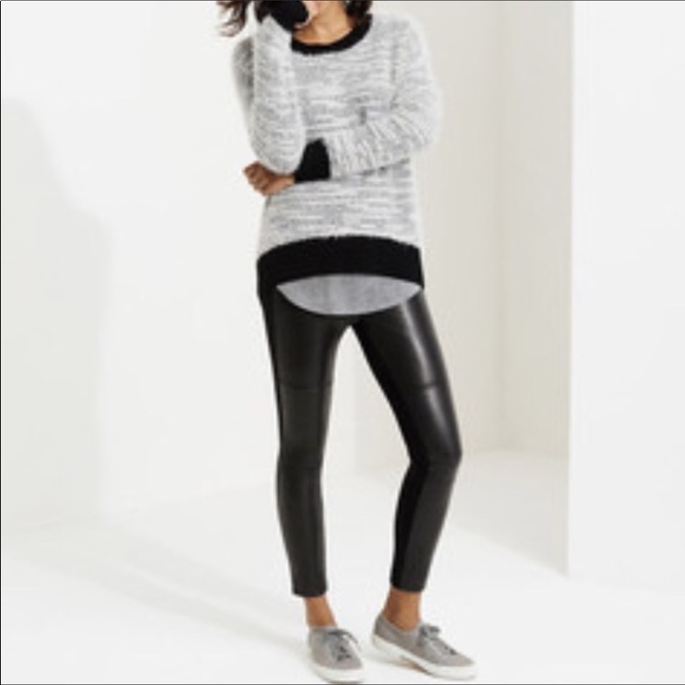 Genuine Leather front leggings